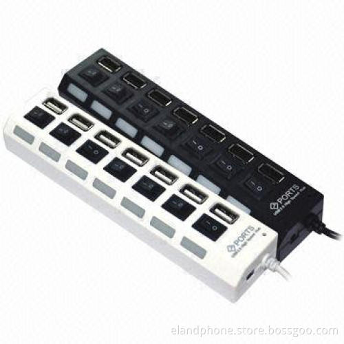 USB 2.0 hubs with 7 port, novelty and fashionable